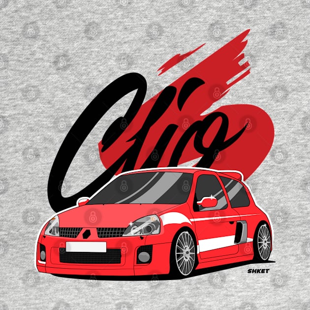 Clio V6 Phase2 Red by shketdesign